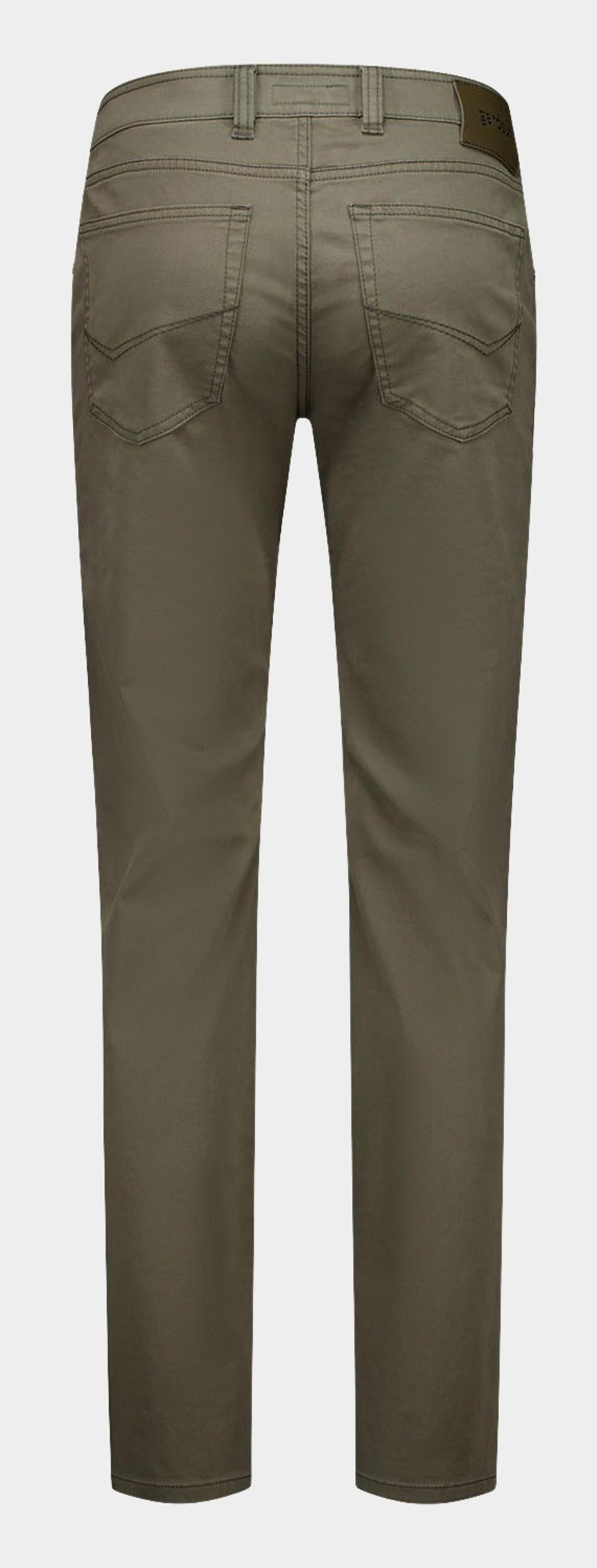 Gardeur Katoenen Broek Groen Flatfront modern fit BENNY-3 417861/1074