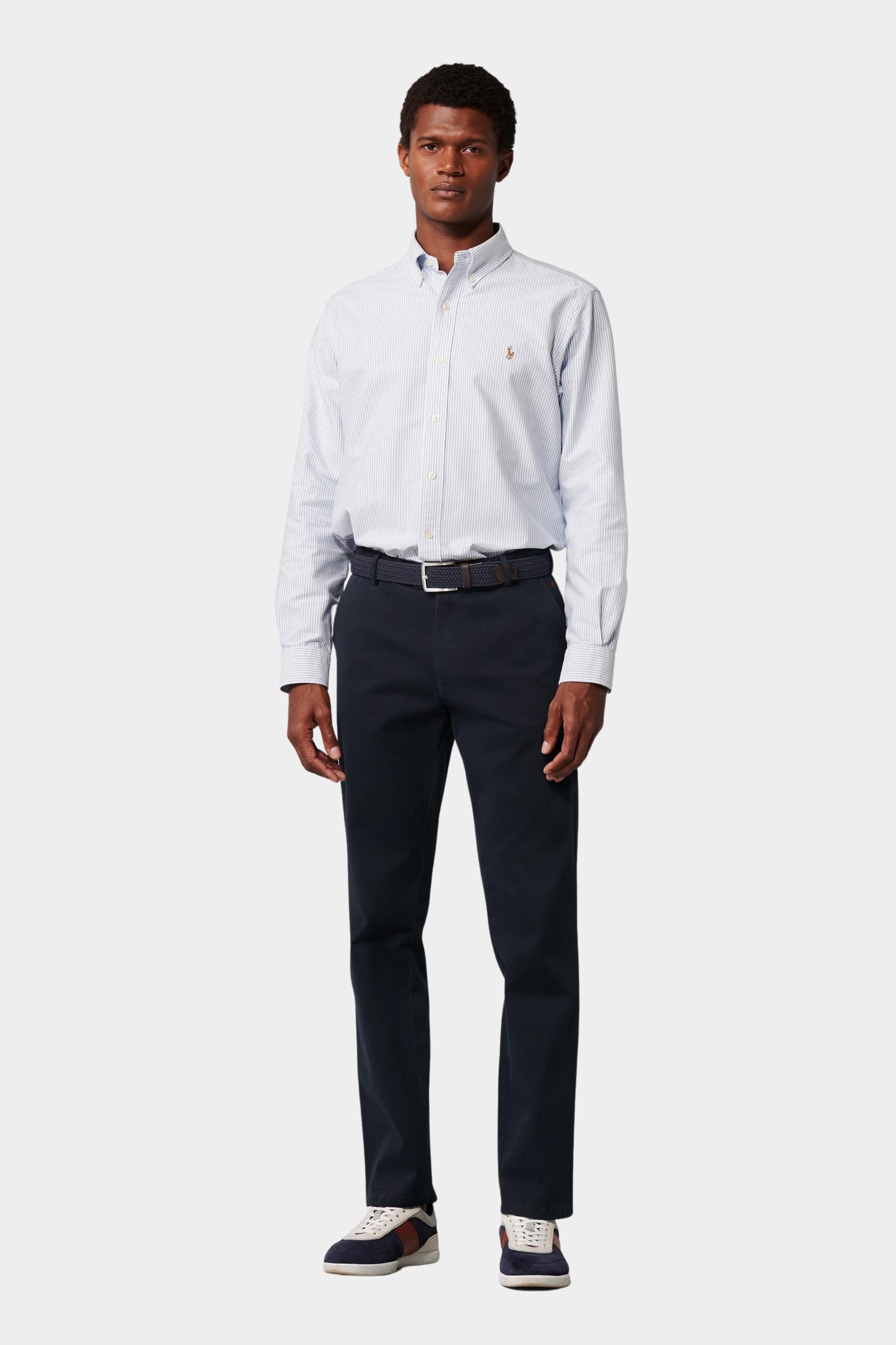 Meyer Katoenen Broek Blauw OSLO Art.2-3552 2232355200/18