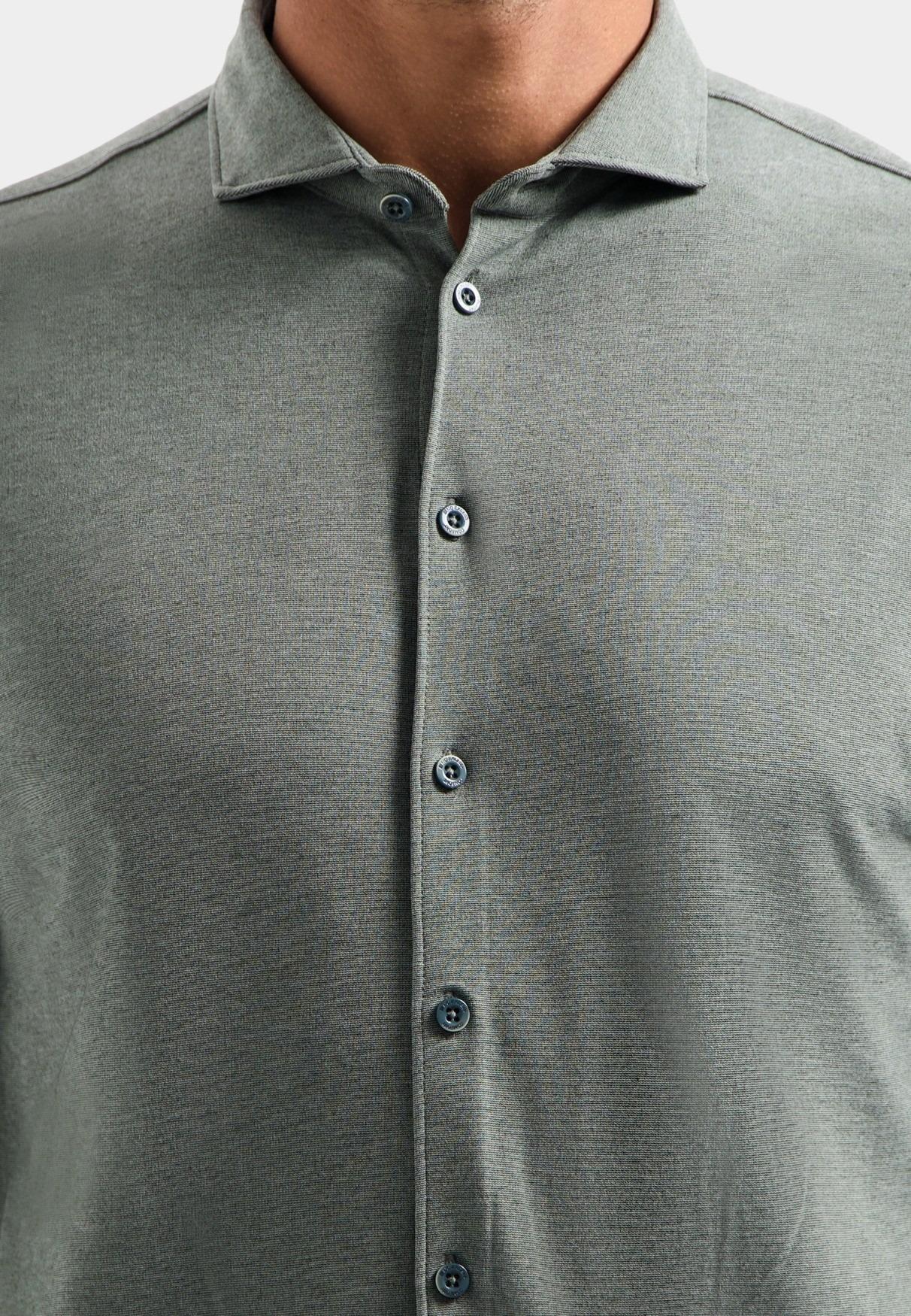 No Excess Casual hemd lange mouw Groen  N4180/124