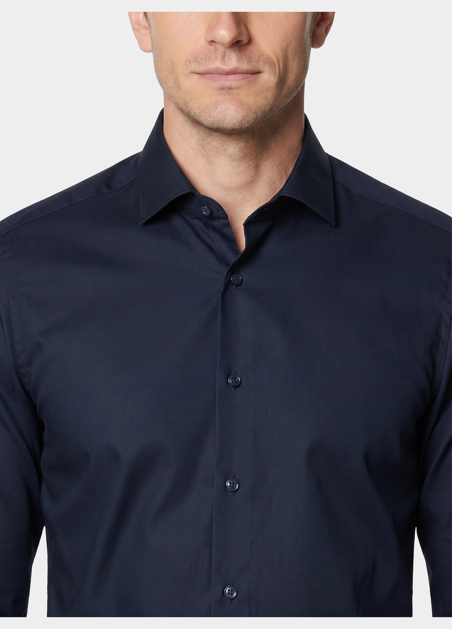 Olymp Business hemd lange mouw Blauw extra slim fit van jersey 250374/18