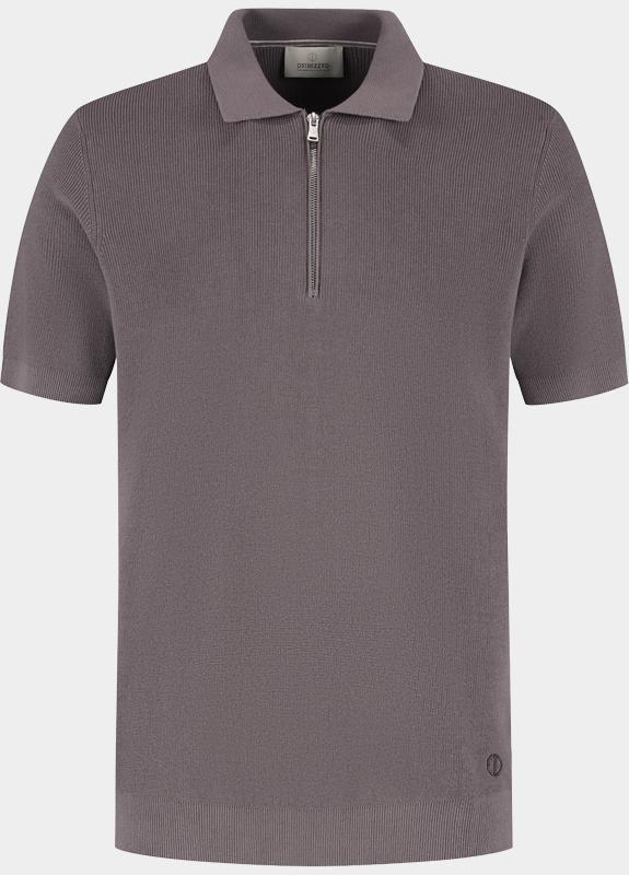 Dstrezzed Polo heren Paars Silas Zip Polo 421158/463
