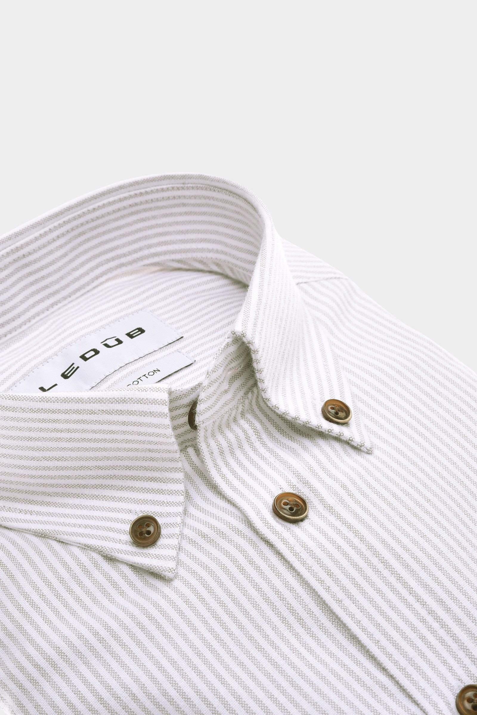 Ledub Business hemd lange mouw Grijs MFN5 0143133/220-000-000