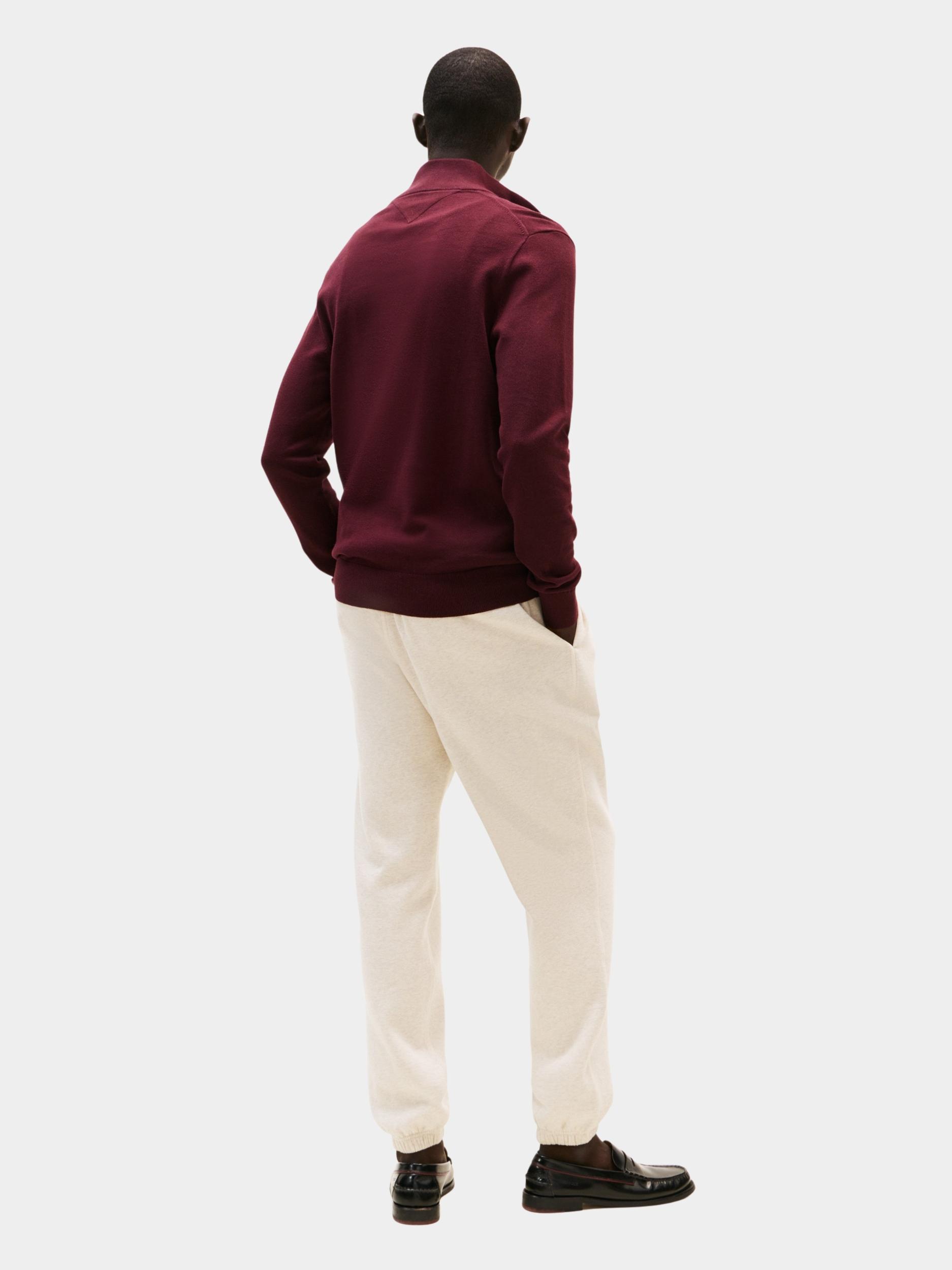 Tommy Hilfiger Half Zip Rood ESSENTIAL COTTON ZIP MOCK MW0MW37331/XIH