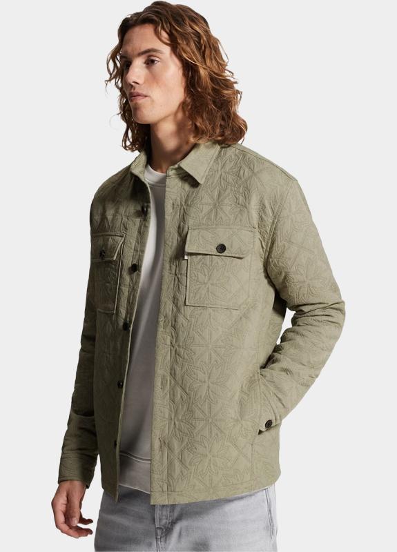 Cast Iron Casual hemd lange mouw Groen LONG SLEEVE SHIRT Tech Jacqua CSI2602214/6478