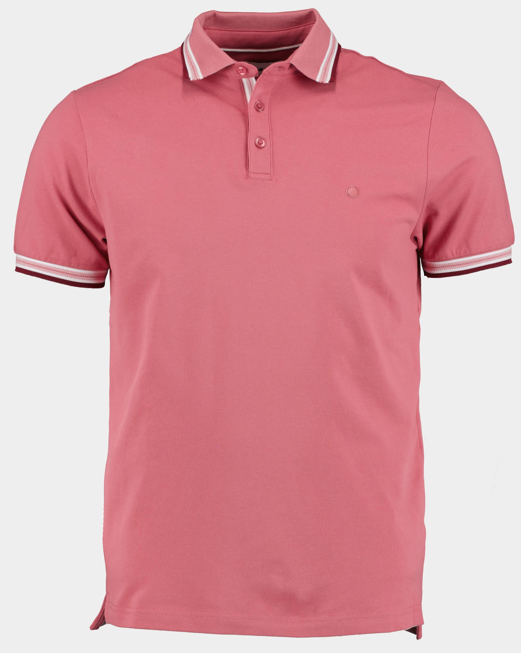 Bos Polo korte mouw Roze Brick Polo Oxford Collar 24108BR06BO/730 rose