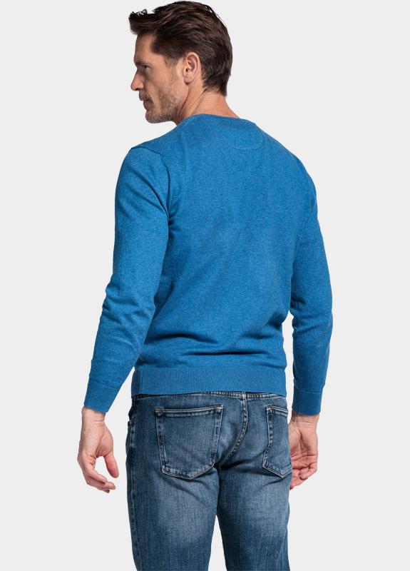 Baileys Pullover Blauw V-Neck Pullover Pima Cotton 1 528100/655