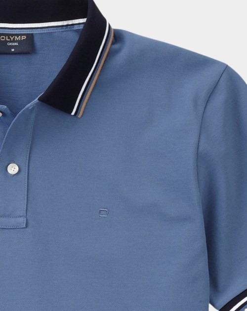 Olymp Polo korte mouw Blauw Polo PiquÃ© solid 541152/13