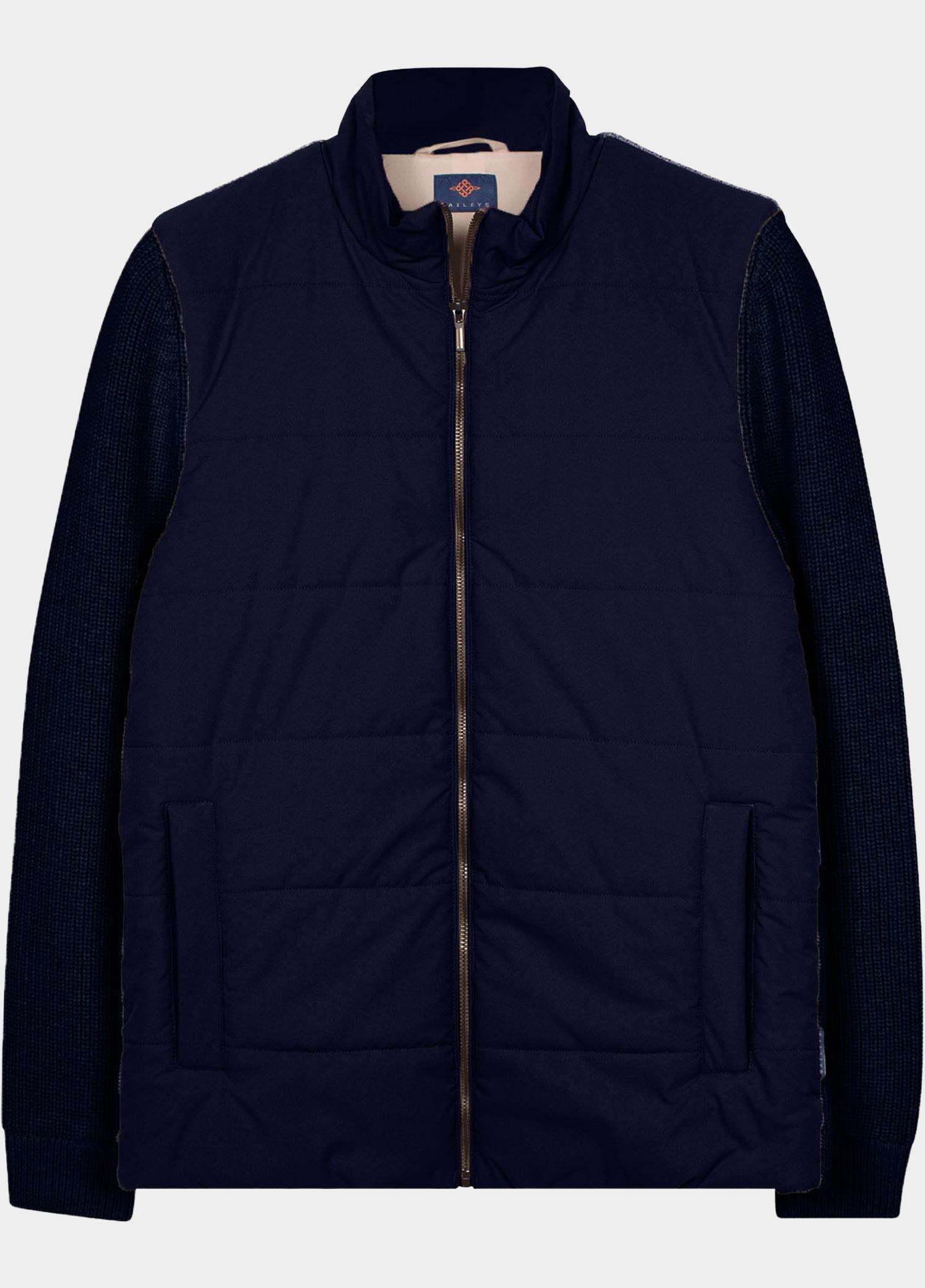 Baileys Vest heren Blauw Cardigan Zip  Front&Coll. in 622066/60