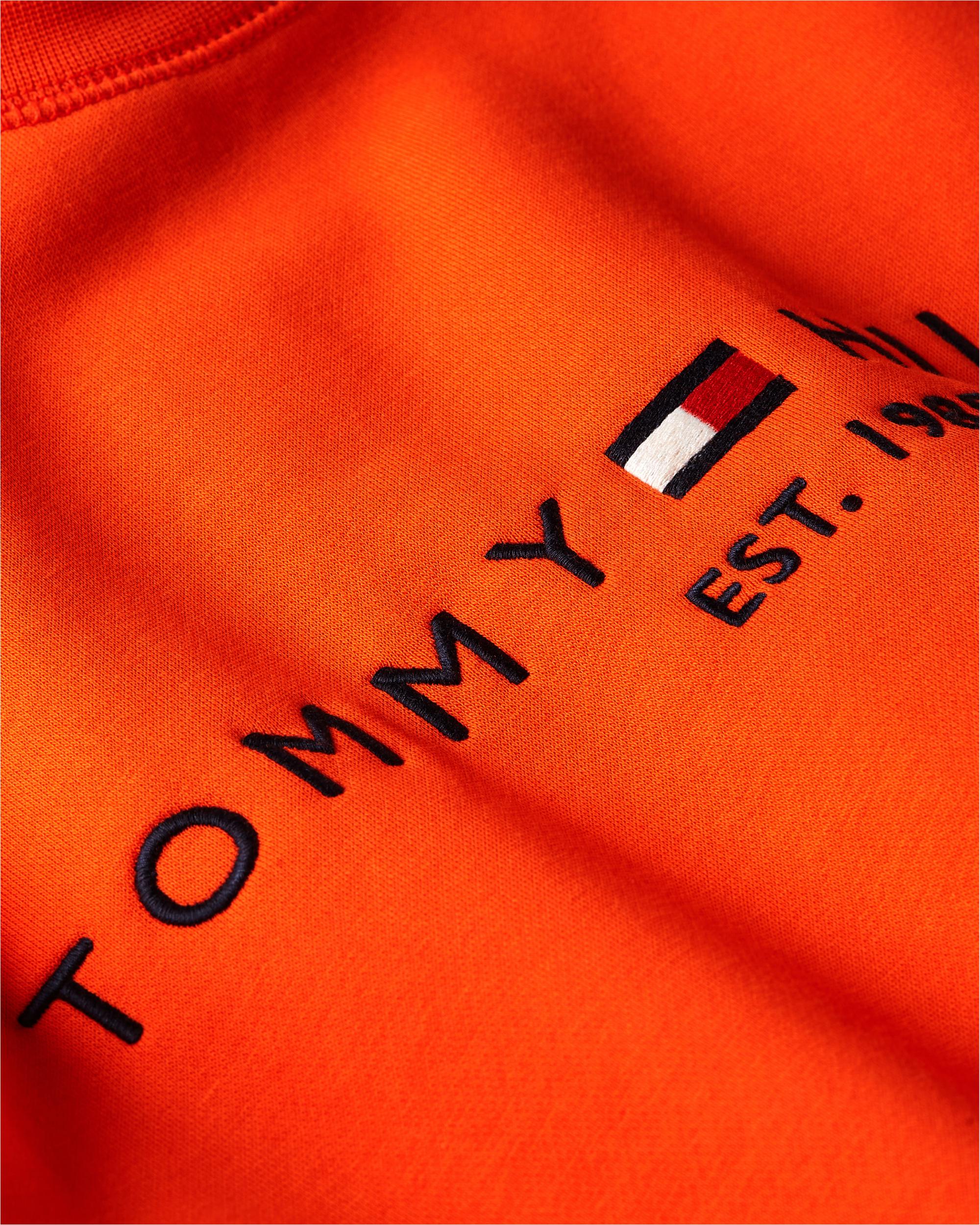 Tommy Hilfiger Sweater Oranje Tommy Logo Sweatshirt MW0MW11596/SCZ