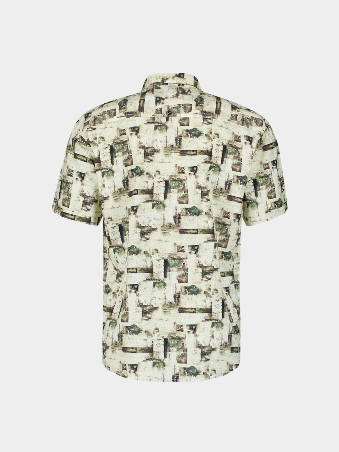 No Excess Casual hemd korte mouw Groen  27490310/050