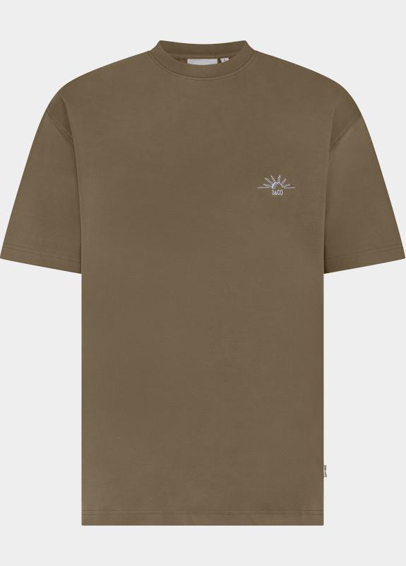 Supply & Co. T-shirt korte mouw Bruin Ezra T-shirt With Backprint SCO26118EZ03/2002