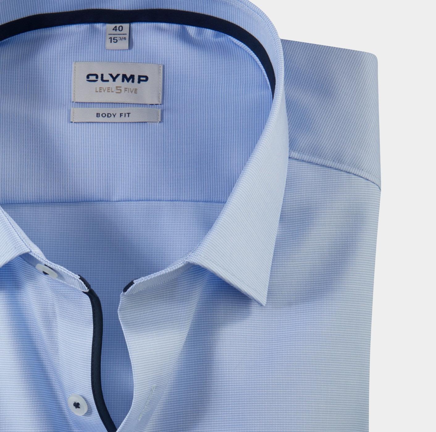 Olymp Business hemd lange mouw Blauw 0731/64 Hemden 073164/11