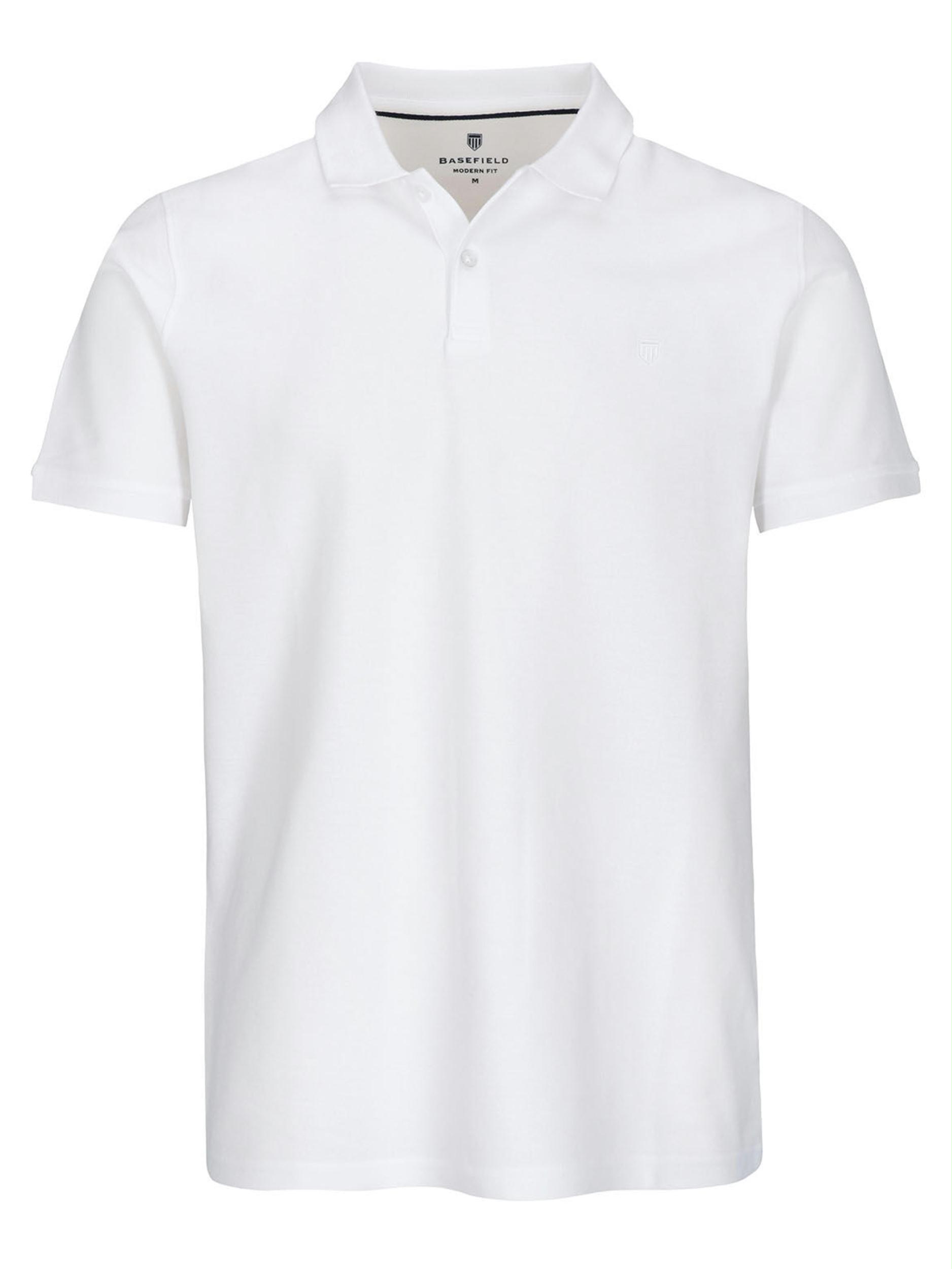 Basefield Polo korte mouw Wit S NOS Polo 1 2 Arm 219016877 100