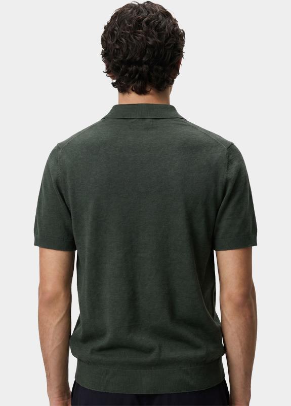 Scotland Blue Polo heren Groen Pince Knitted Polo Ss SPE26106PI08SB/3017