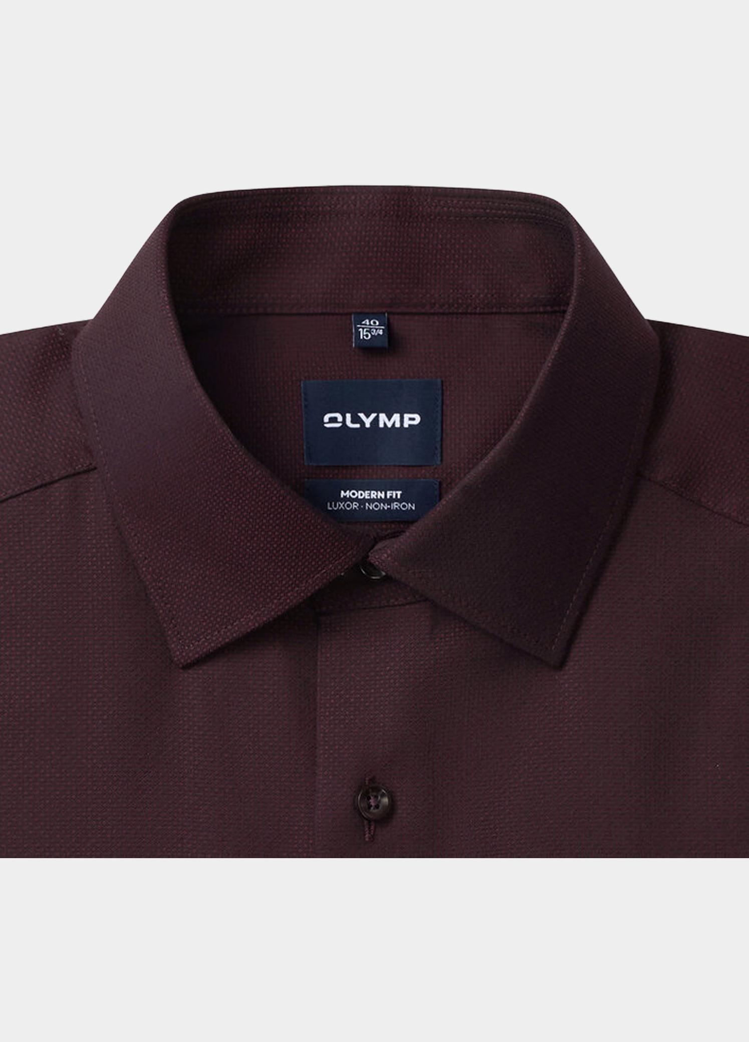 Olymp Zakelijk overhemd heren Rood 130424-Hemden 130424/37