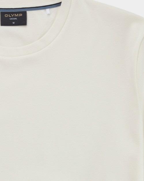 Olymp T-shirt korte mouw Beige Cotton Interlock T-Shirt 560352/01
