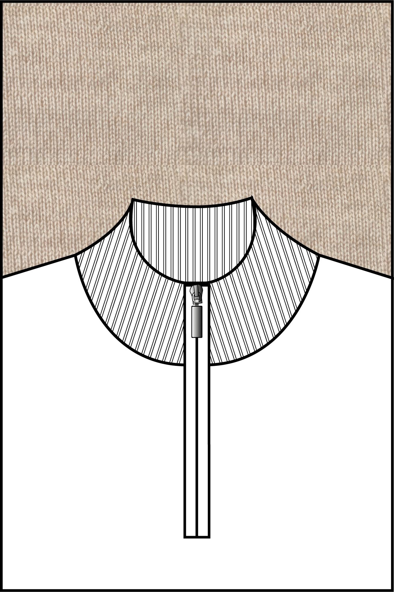 Baileys Half Zip Beige Pullover 1/2 Zip  14gg single 520064/13