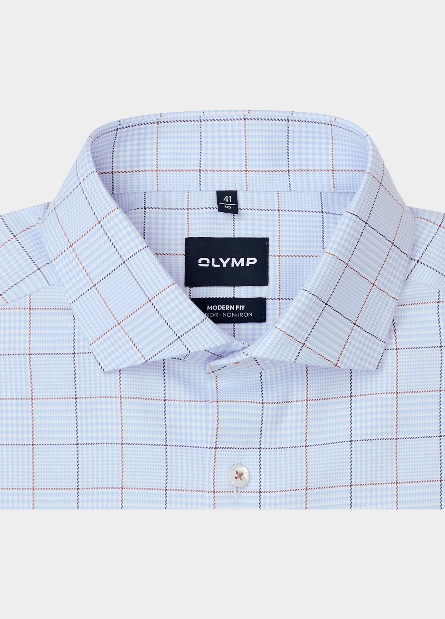 Olymp Overhemd extra lange mouw Blauw Luxor mf D.2138 o.T. 137629/11
