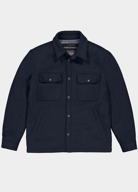 Butcher of Blue Winterjack Blauw Norbu Padded Wool Jacket M2514009/890