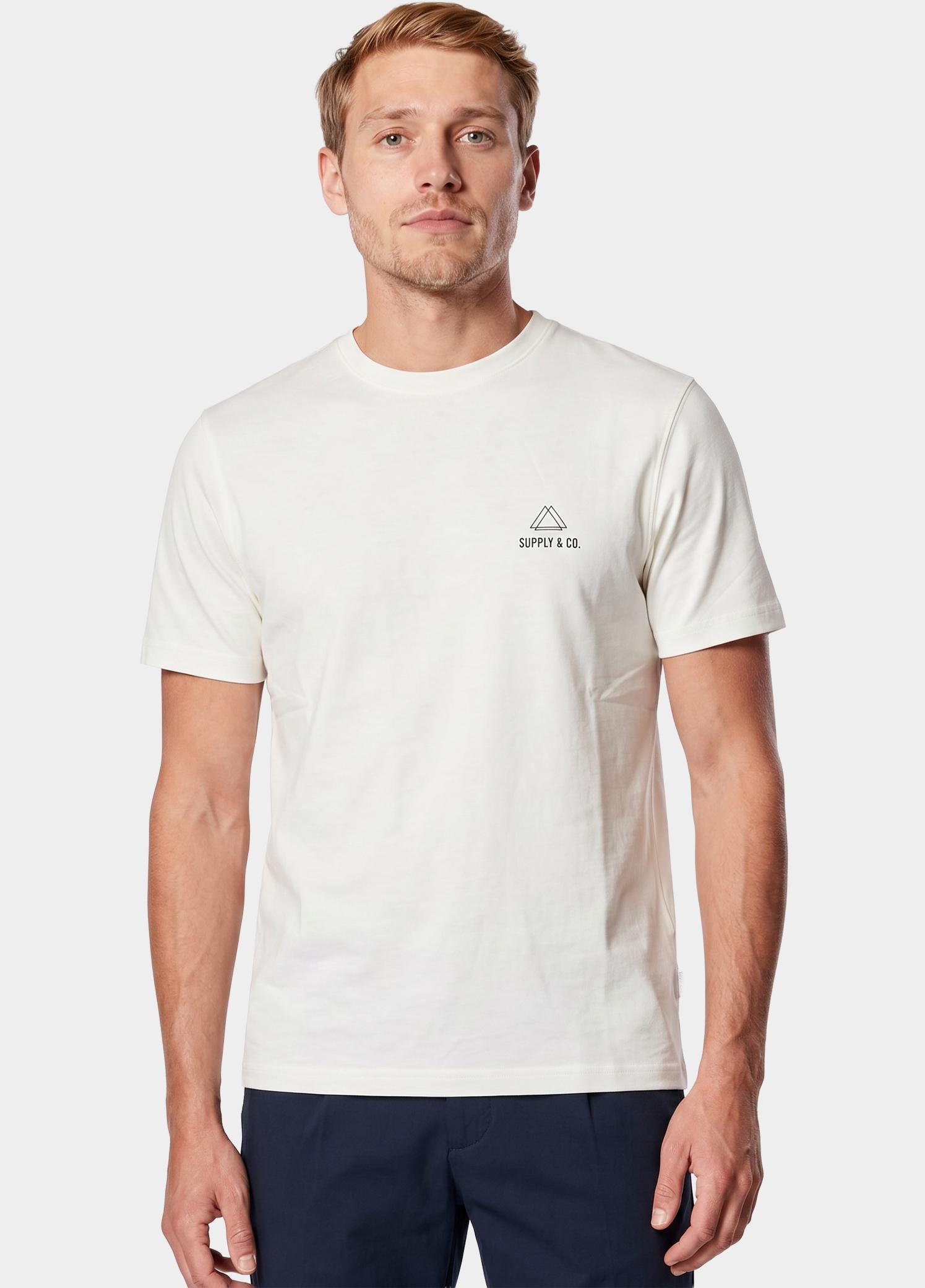 Supply & Co. T-shirt heren Wit Basic T-shirt SCO25108BA01/100 white