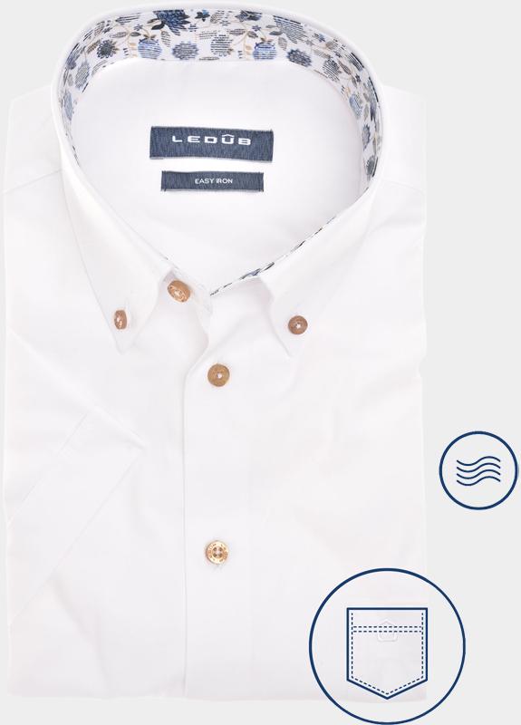 Ledub Business hemd korte mouw Wit  0701934/910-910-000