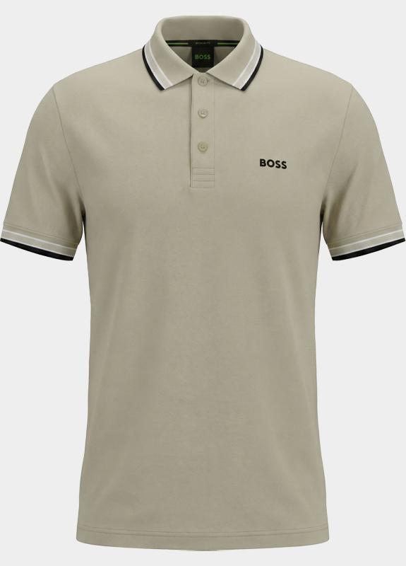 BOSS Green Polo korte mouw Beige Paddy 10241663 01 50469055/276