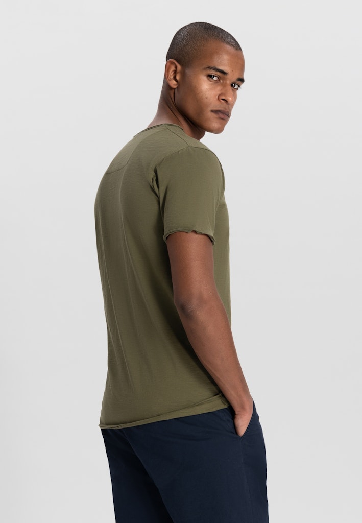 Dstrezzed T-shirt korte mouw Groen Stewart V-Neck Tee 202840-NOS/511