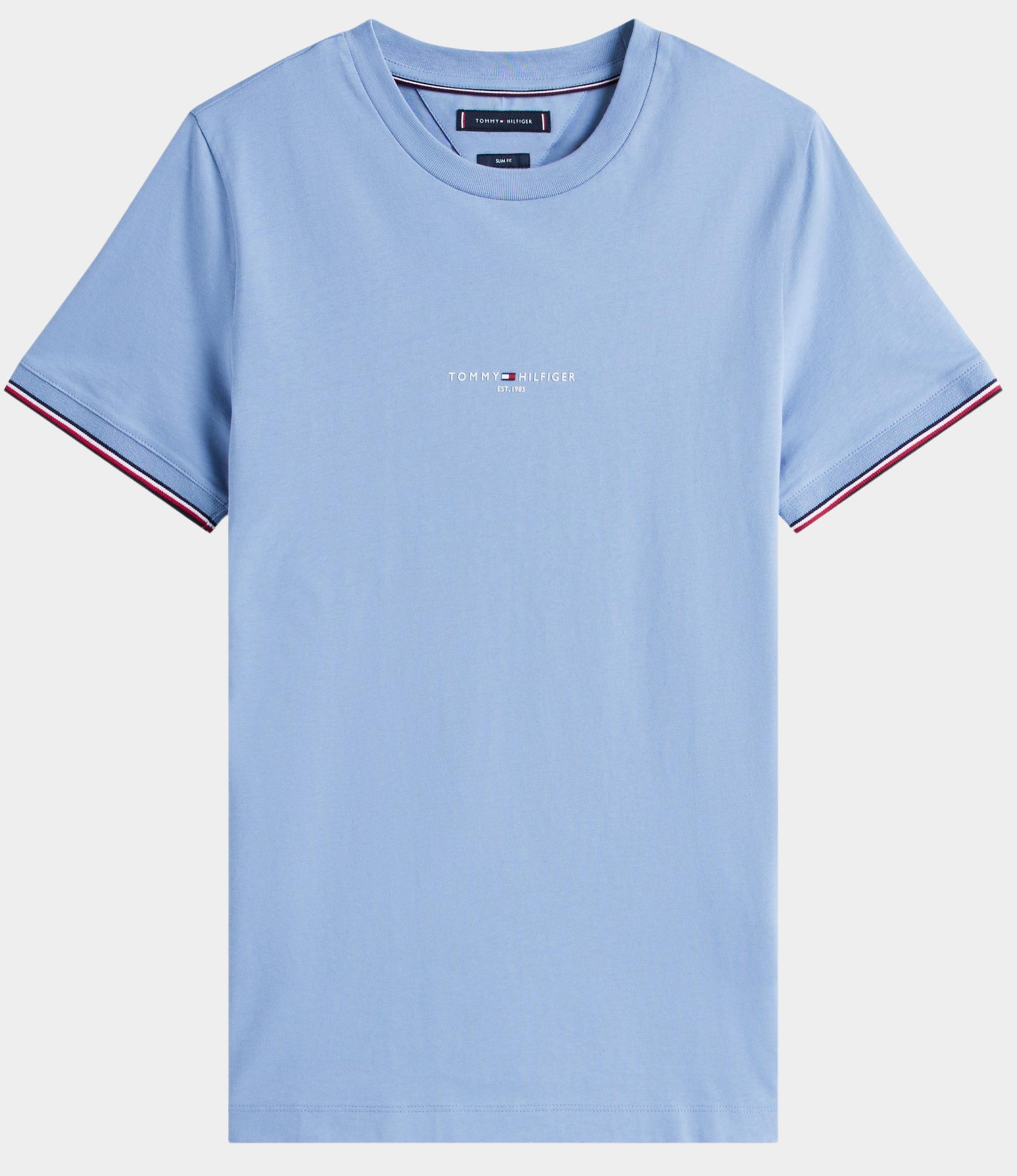 Tommy Hilfiger T-shirt korte mouw Blauw Tommy Logo Tipped MW0MW32584/C2B