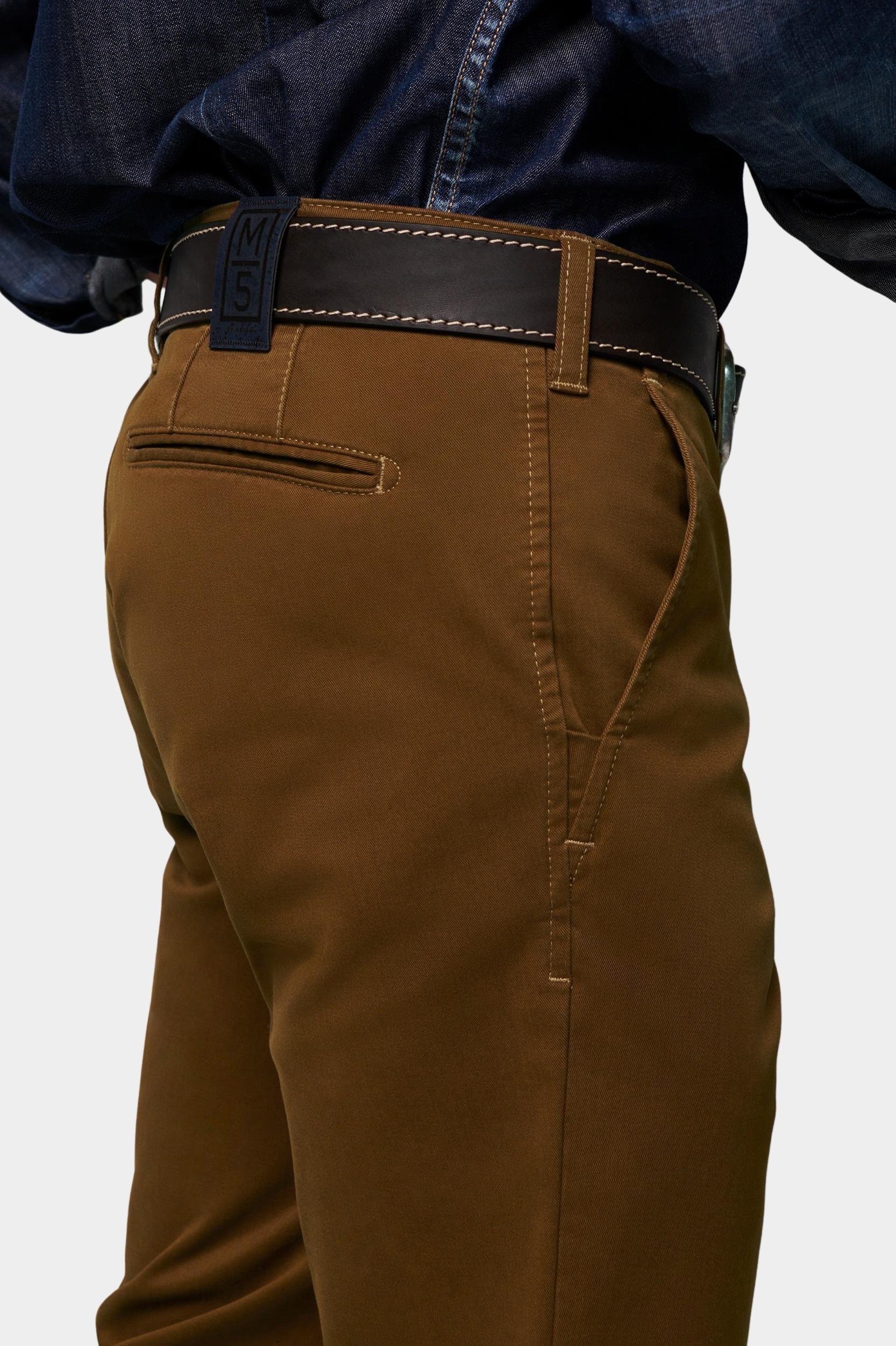 Meyer Katoenen Broek Bruin CHINO Art.9-6001 3649600100/43