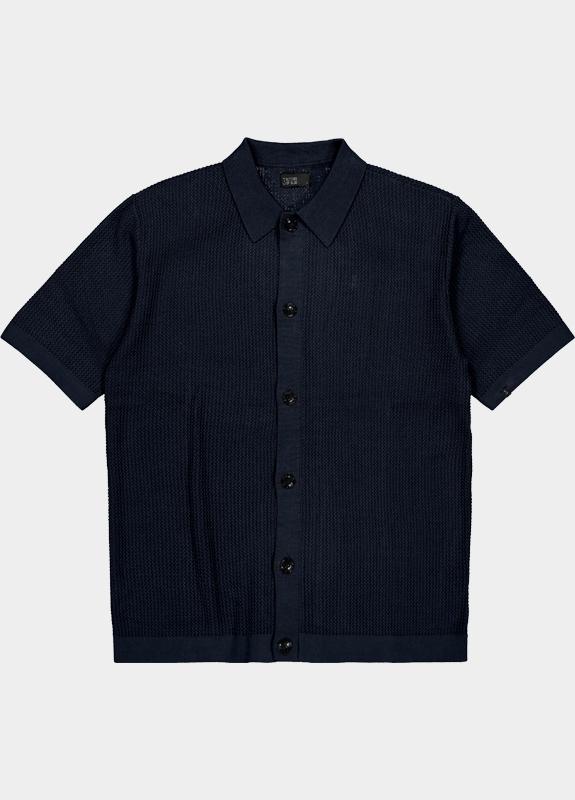 Butcher of Blue Casual hemd korte mouw Blauw Durrow M2616005/890