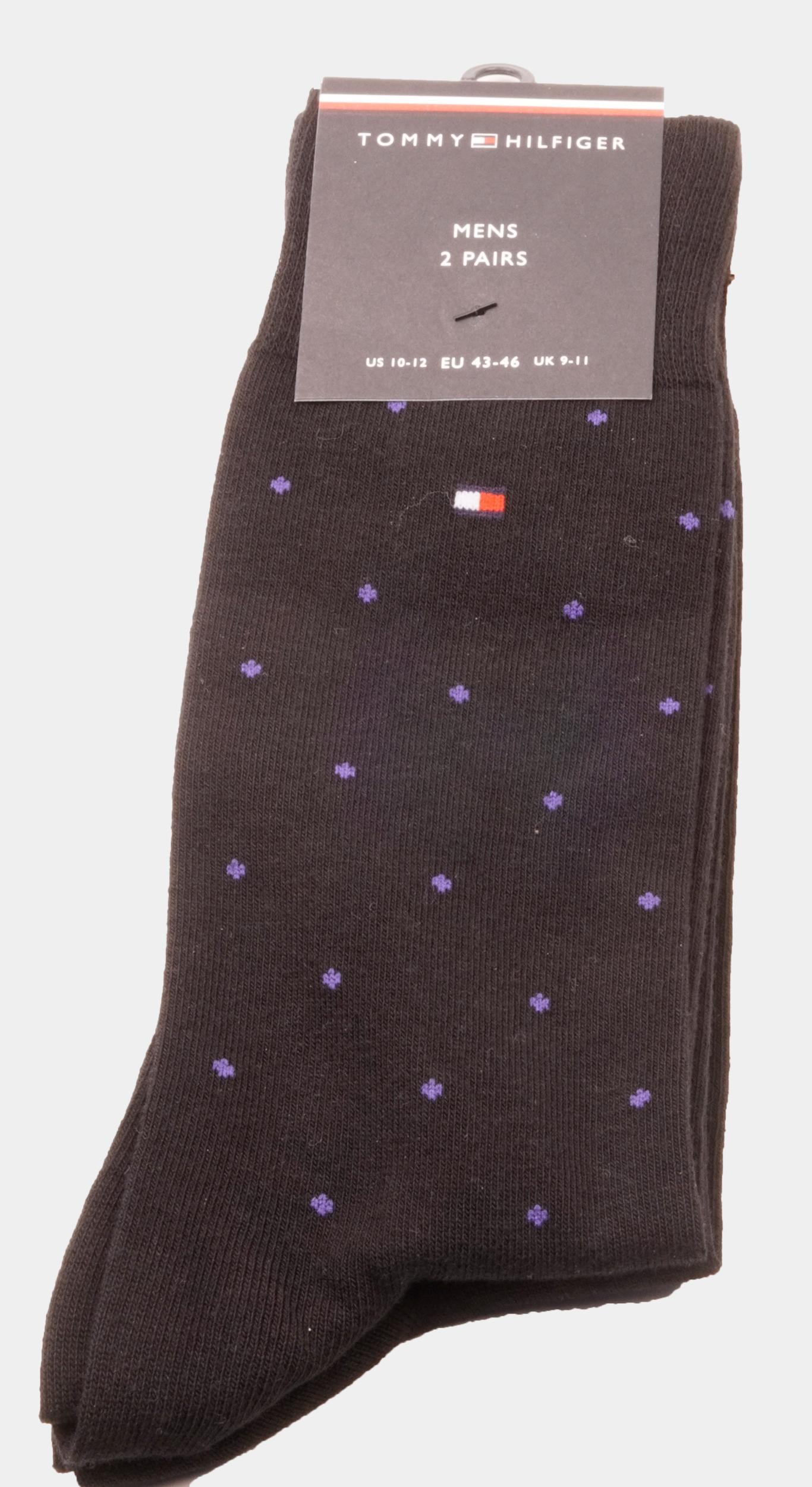 Tommy Hilfiger Sokken Zwart TH Men Sock 2P Dot 701224898/004