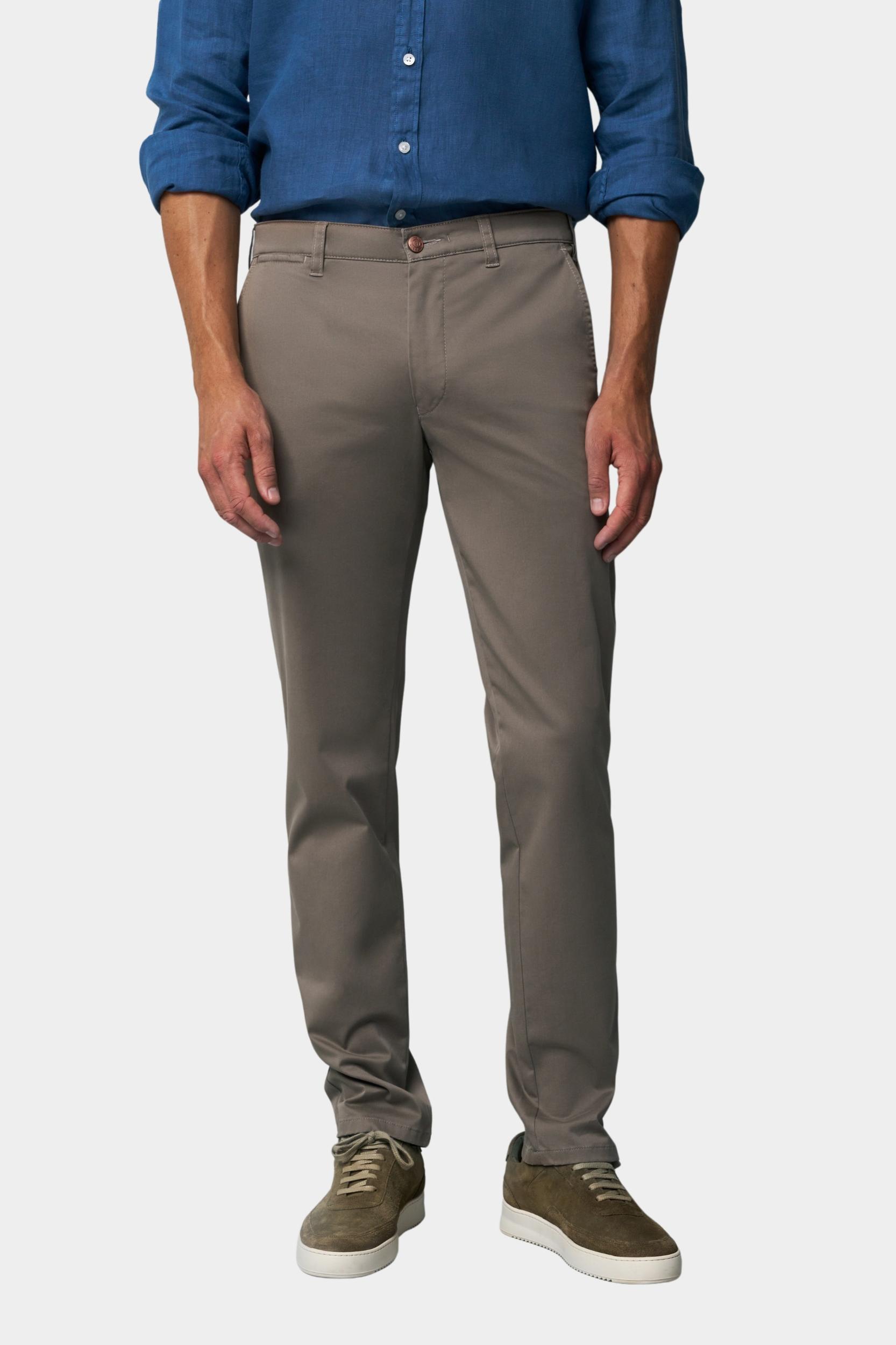 Meyer Katoenen Broek Bruin CHINO Art.1-6181 3641618100/35