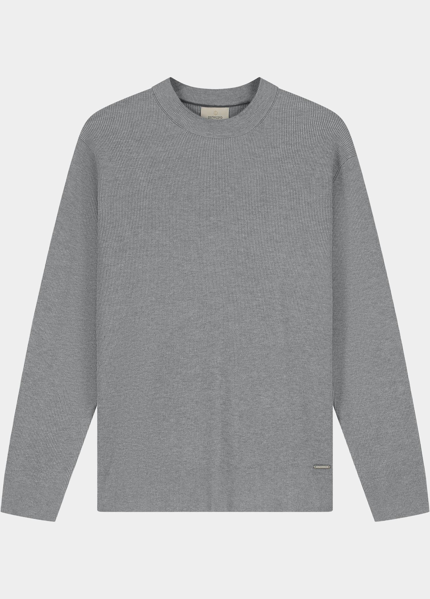 Dstrezzed Pullover heren Grijs Oscar Rib Mockneck 406824/894