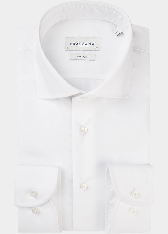 Profuomo Overhemd extra lange mouw Wit  PP2H00011A/2