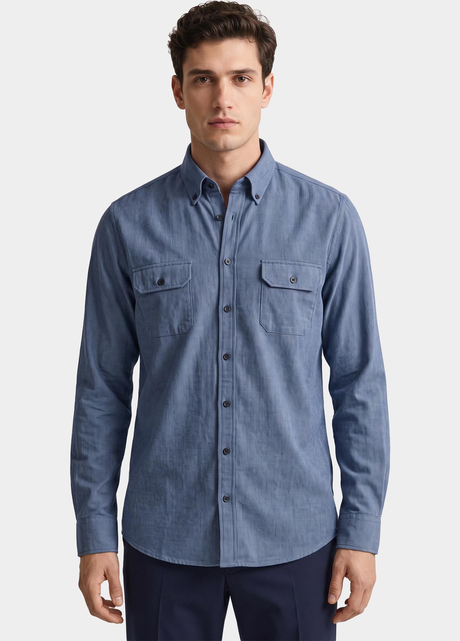 Casamoda Overhemd heren Blauw  126132040/100