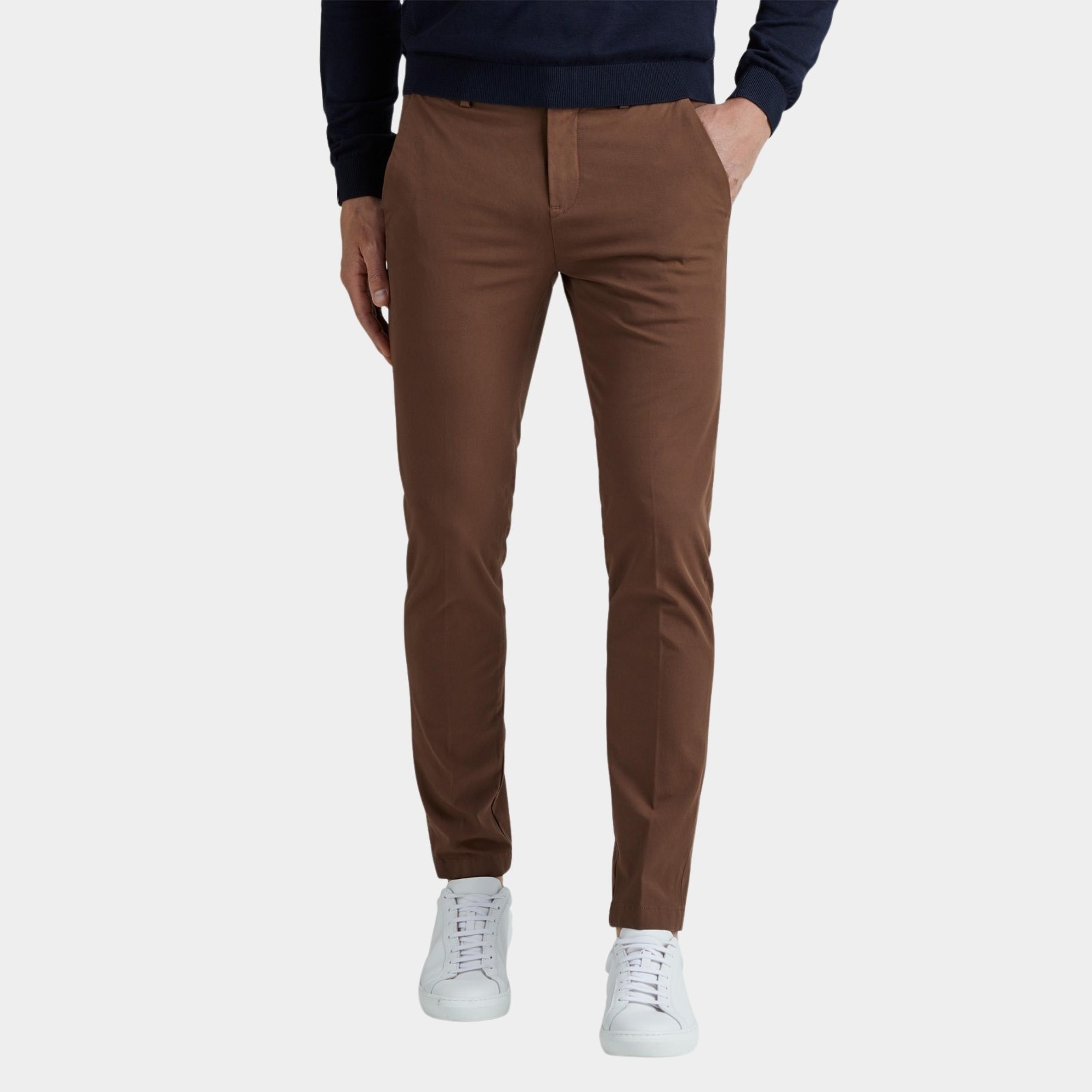 Vanguard Katoenen Broek Bruin V12 Chino STRETCH TWILL VTR2308600/8250