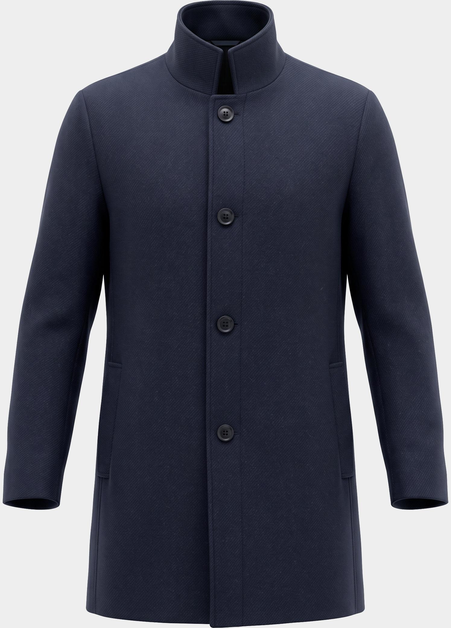 Scotland Blue Wollen Jas Blauw Quinsy Coat SPE26301QU83SB/4001
