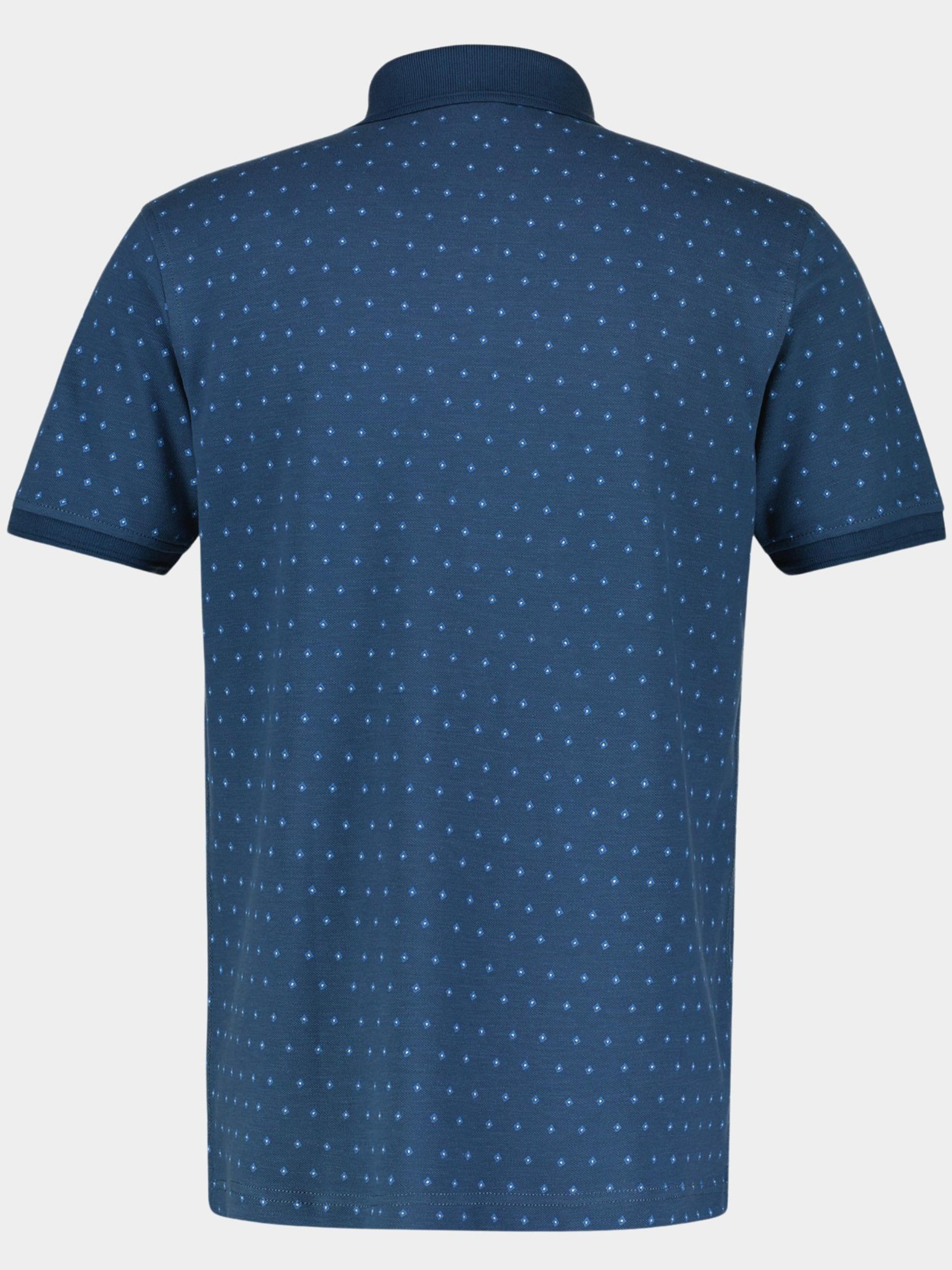 Lerros Polo korte mouw Blauw POLO 1/2 ARM 2433224/448 STORM BLUE