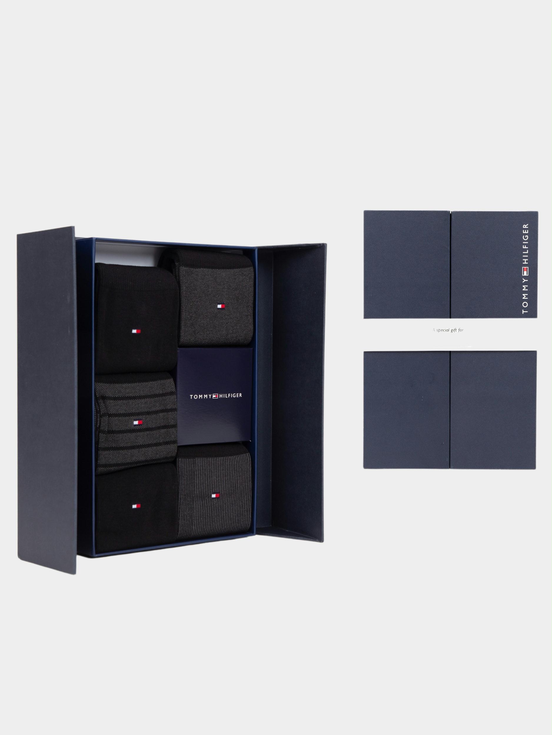 Tommy Hilfiger Cadeaubox Sokken Zwart 5P Giftbox Birdey 701220144/002