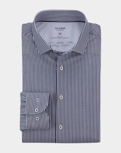 Olymp Business hemd lange mouw Blauw Level Five 075164/18
