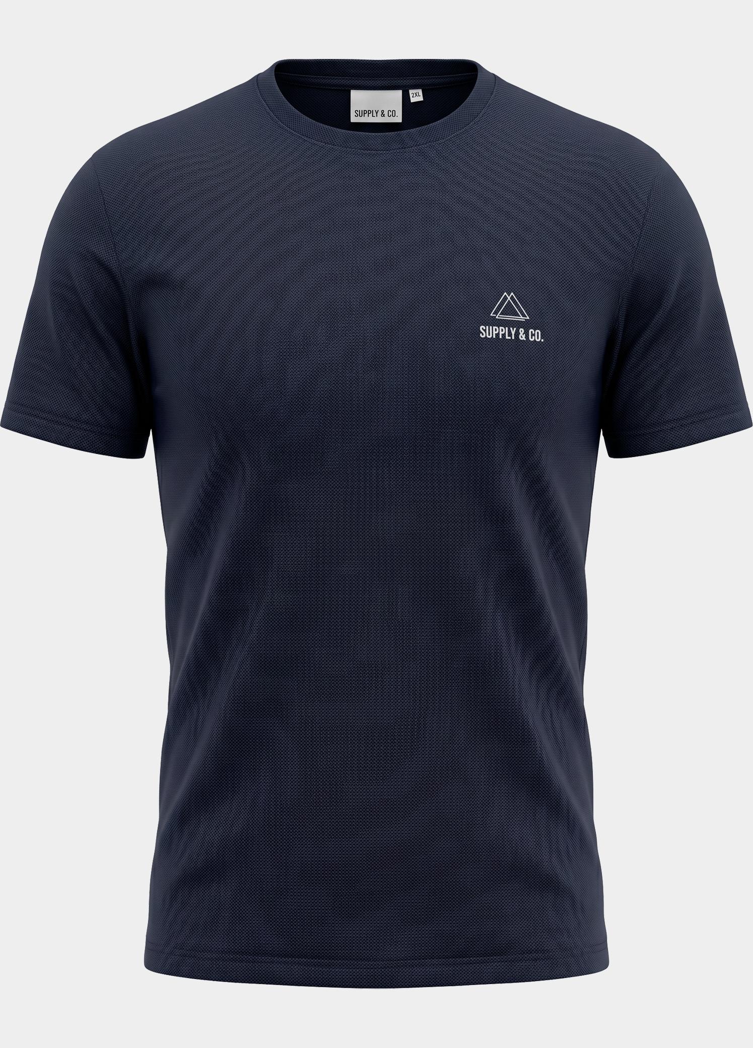 Supply & Co. T-shirt heren Blauw Basic T-shirt SCO25108BA01/290 navy