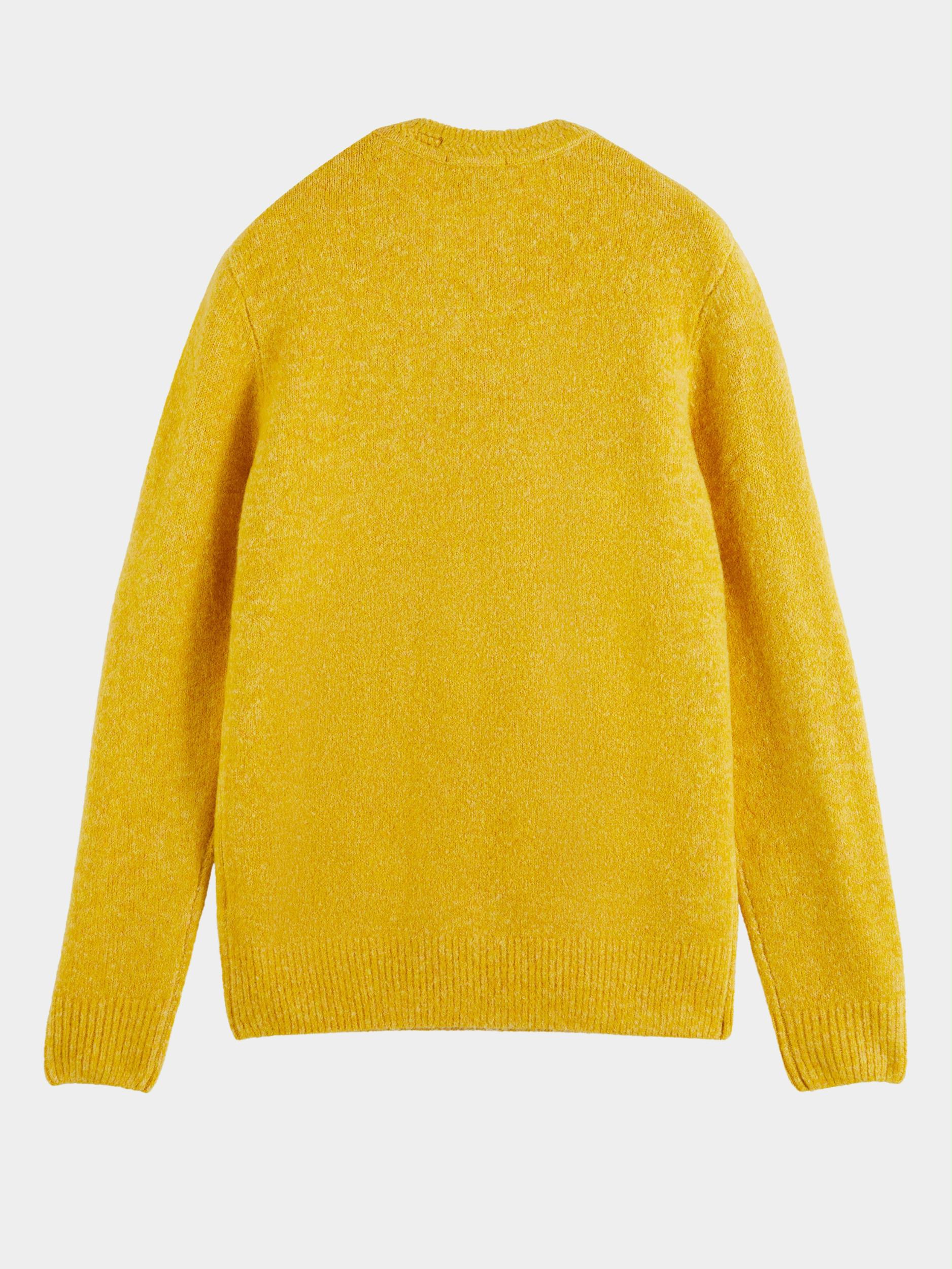 Scotch & Soda Pullover Geel Soft knit melange crewneck pul 169254/2770