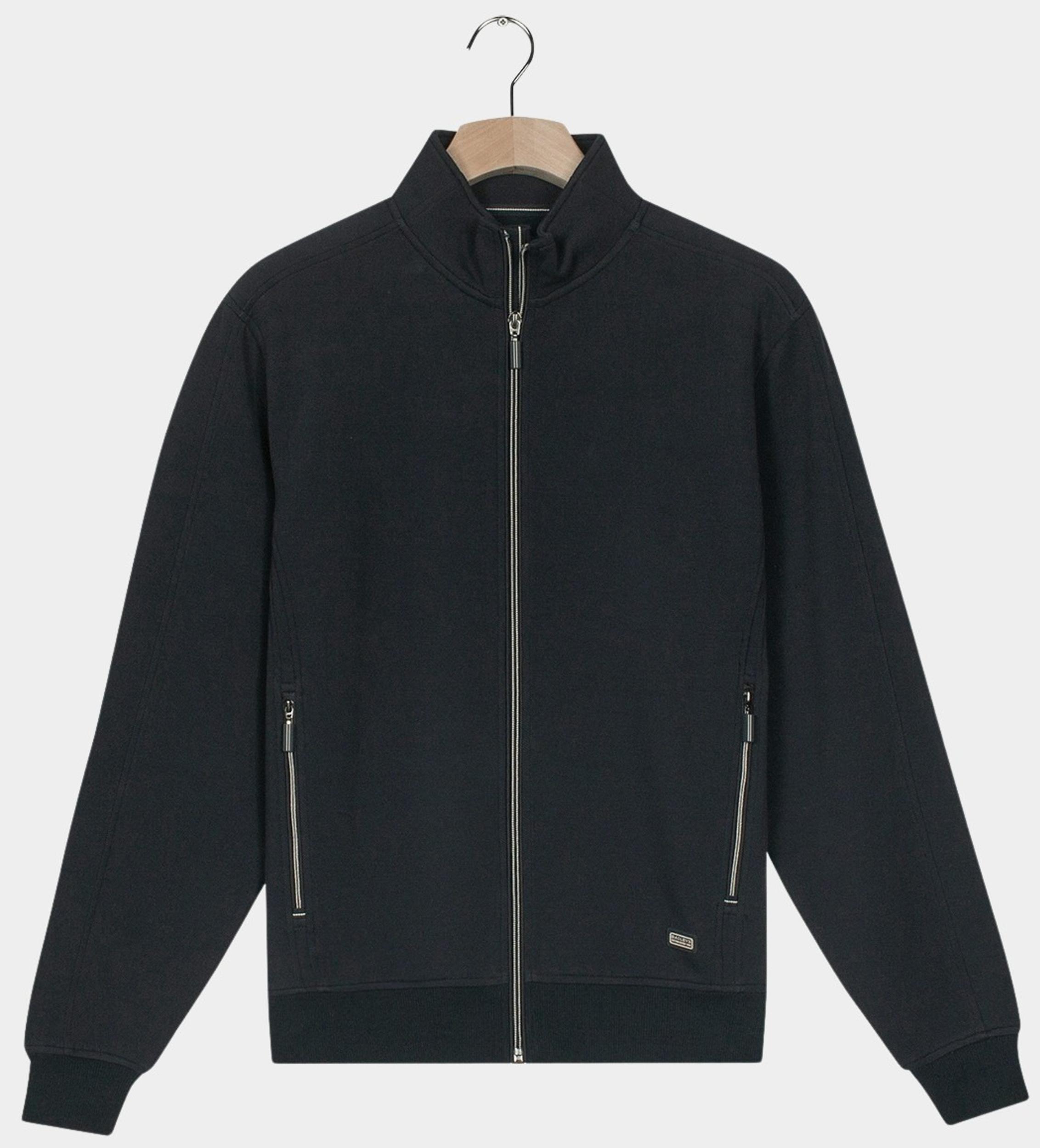 Baileys Vest Blauw Sweat Cardigan Zip  Pique Int 522264/60