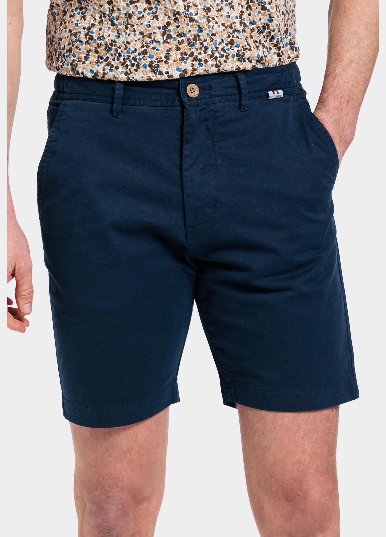 Giordano Korte Broek heren Blauw Porter Short (elastic in wais 411117/69