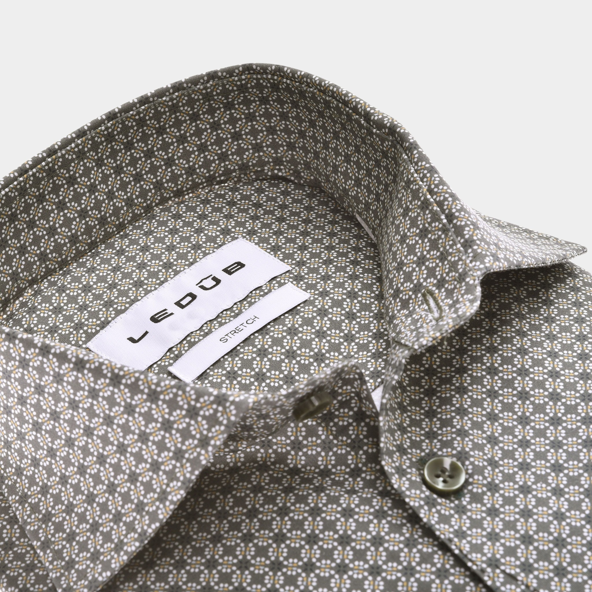 Ledub Business hemd lange mouw Groen LE24201 MFN 5 0142617/570-000-000