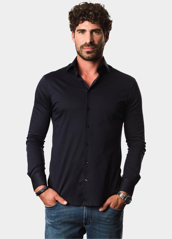 Ledub Business hemd lange mouw Blauw  0143470/190-000-000