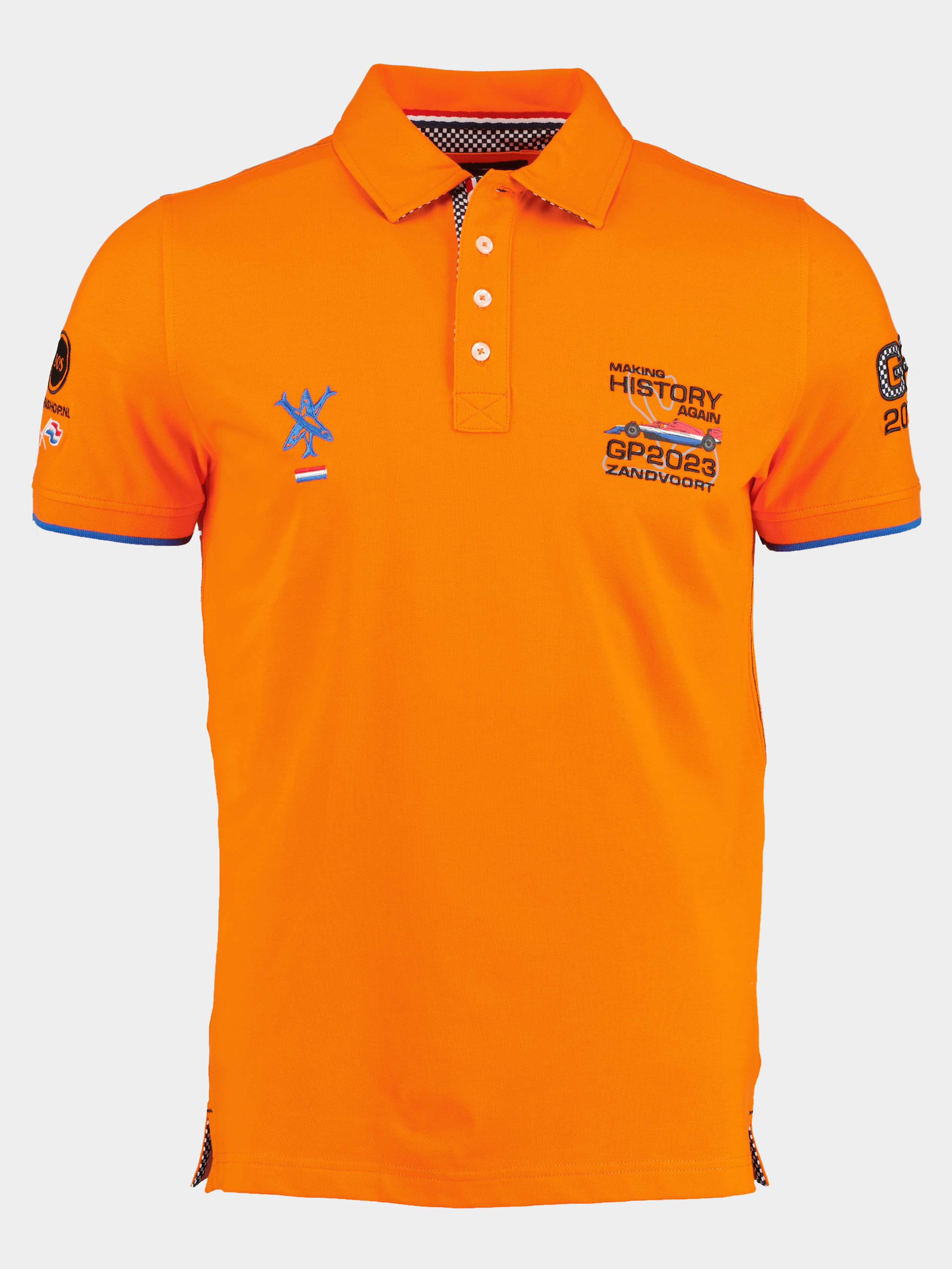 Forest Bright Blue Polo short sleeve Orange 3152PF09-5/27