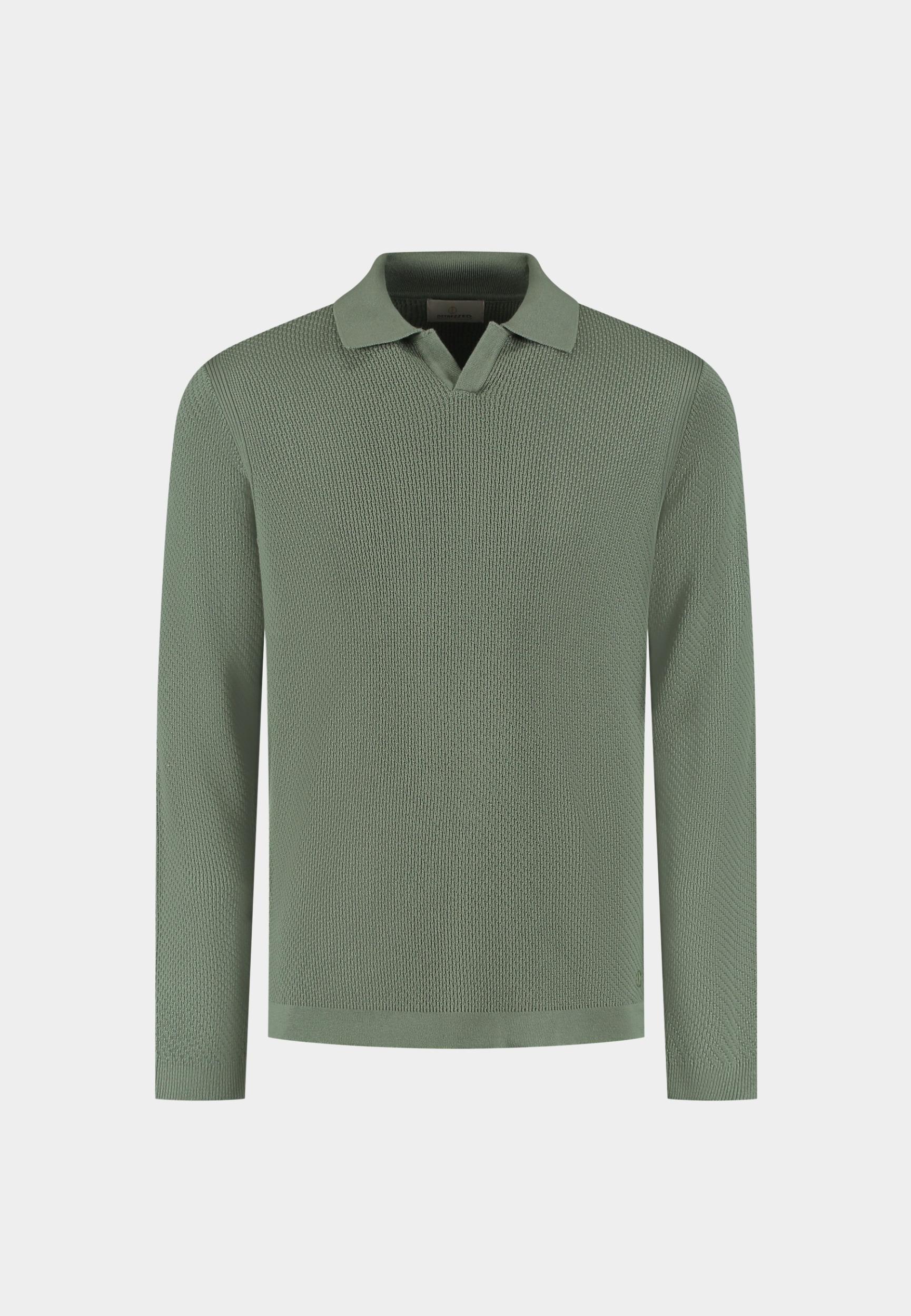 Dstrezzed Polo lange mouw Groen Kostas Longsleeve Polo 405934/544