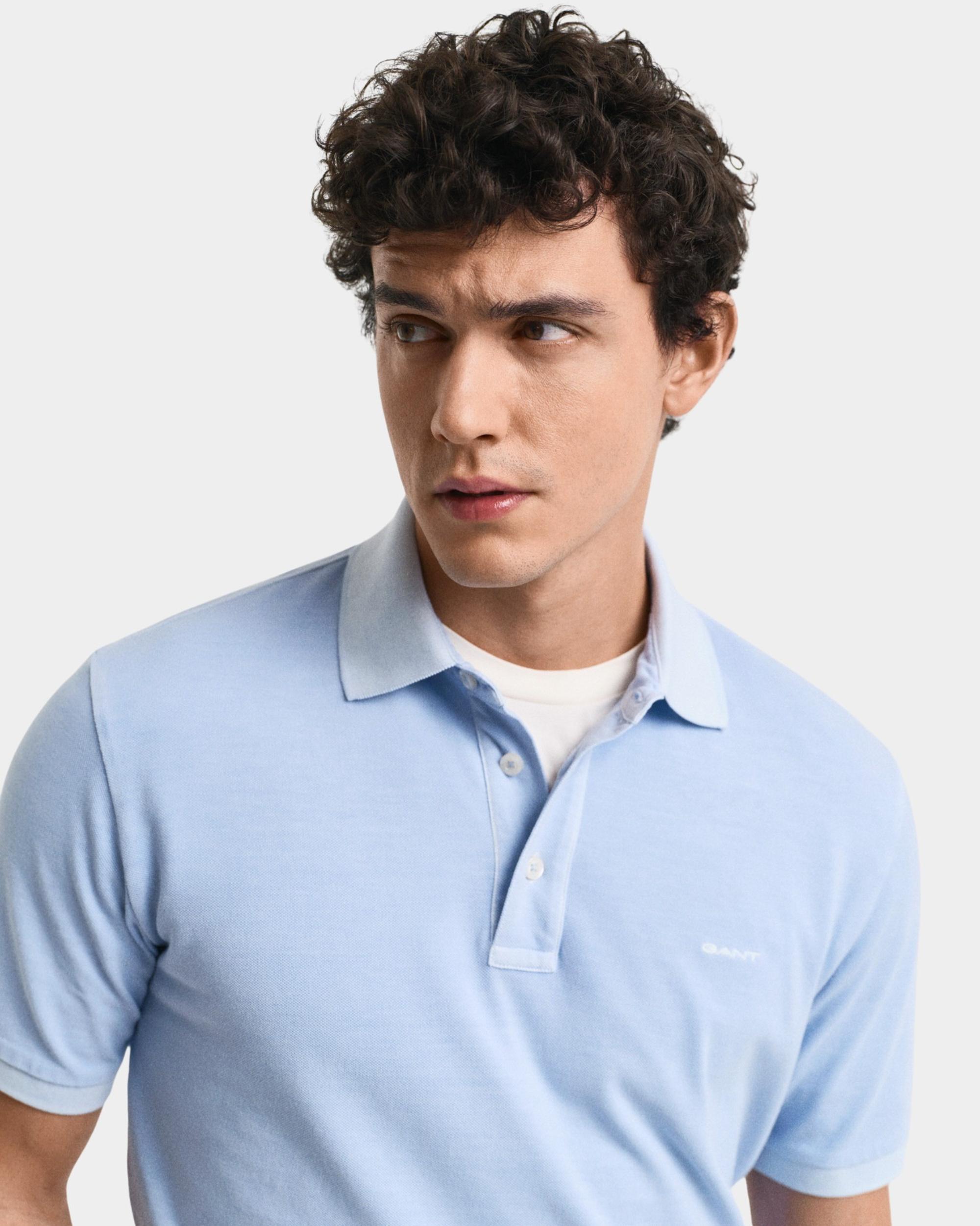Gant Polo korte mouw Blauw SUNFADED SS POLO 2014057/457