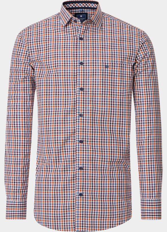 Redmond Overhemd heren Rood Popline Casual 242400111/50